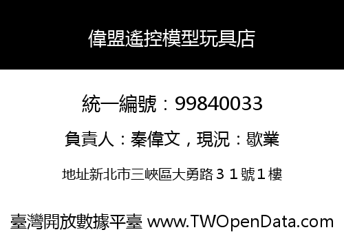 偉盟遙控模型玩具店