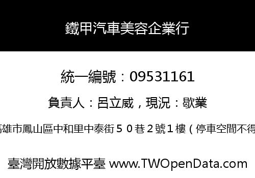 鐵甲汽車美容企業行