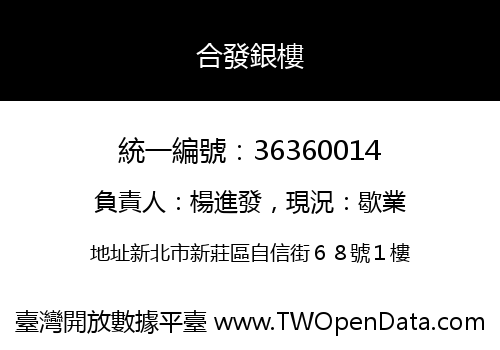 合發銀樓