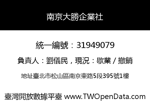 南京大勝企業社