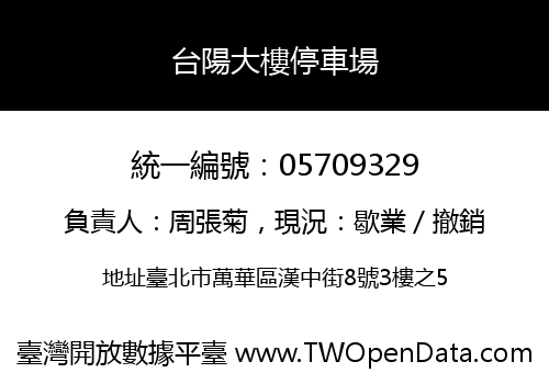台陽大樓停車場