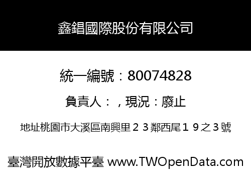 鑫錩國際股份有限公司