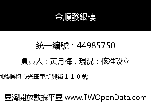 金順發銀樓