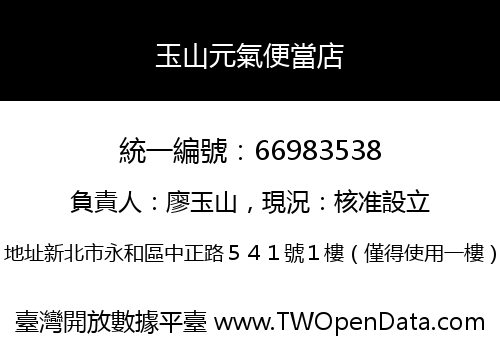 玉山元氣便當店