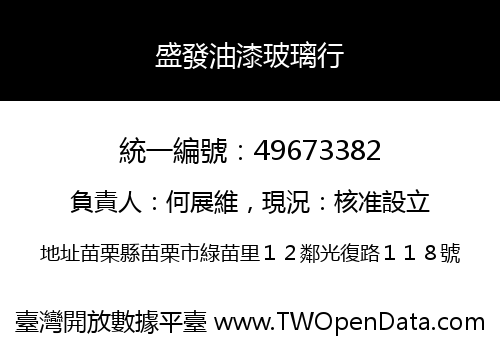 盛發油漆玻璃行