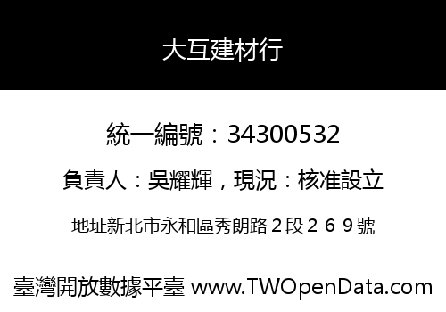 大互建材行