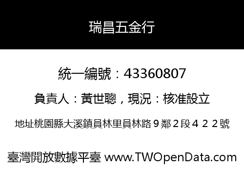 瑞昌五金行