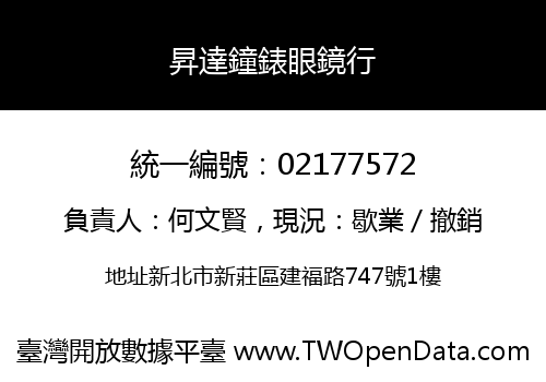 昇達鐘錶眼鏡行
