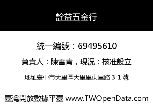詮益五金行
