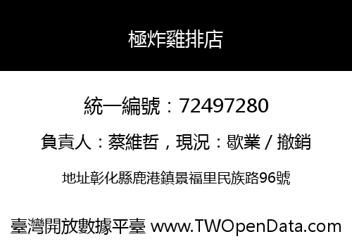 極炸雞排店