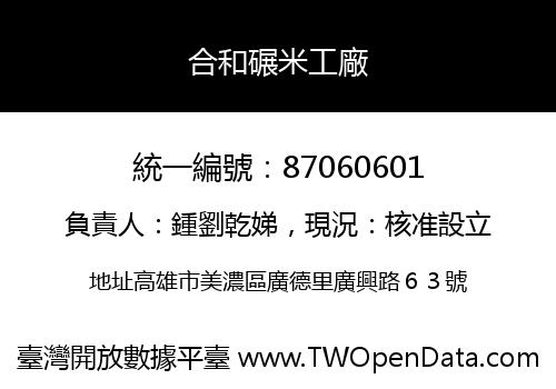 合和碾米工廠