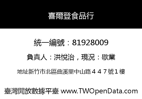喜爾登食品行