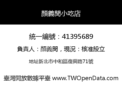 顏義閔小吃店