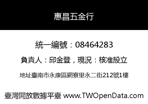 惠昌五金行