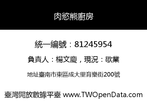 肉慾熊廚房