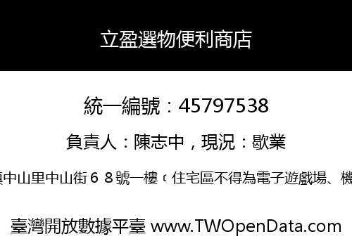 立盈選物便利商店