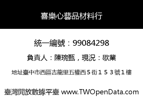 喜樂心藝品材料行