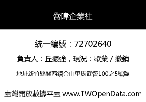 黌暐企業社
