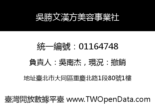 吳勝文漢方美容事業社