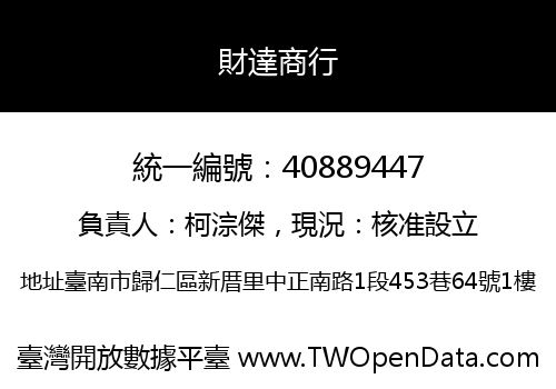 財達商行