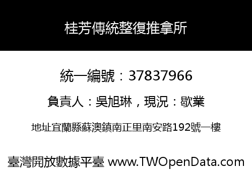 桂芳傳統整復推拿所