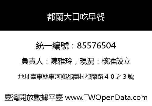 都蘭大口吃早餐