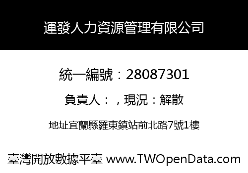 運發人力資源管理有限公司