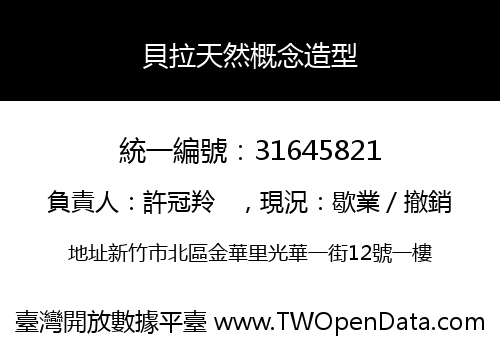 貝拉天然概念造型