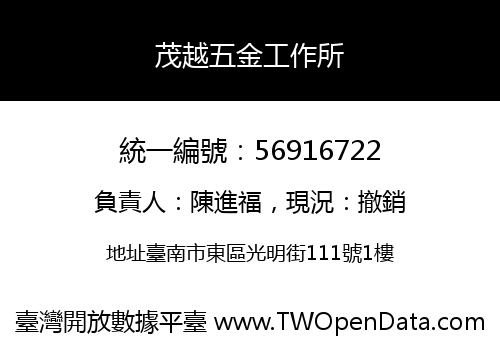 茂越五金工作所