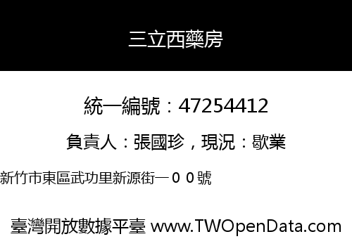 三立西藥房