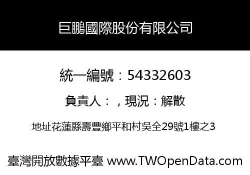 巨鵬國際股份有限公司
