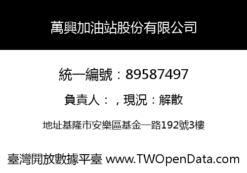 萬興加油站股份有限公司