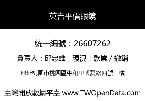 英吉平價眼鏡