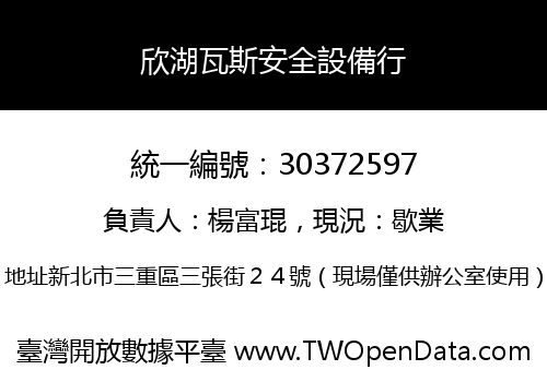 欣湖瓦斯安全設備行