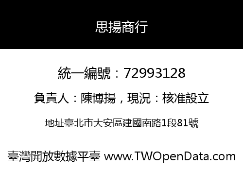 思揚商行