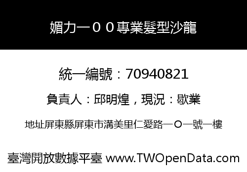 媚力一００專業髮型沙龍