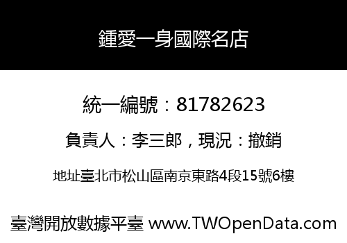 鍾愛一身國際名店