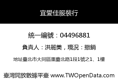 宜愛佳服裝行