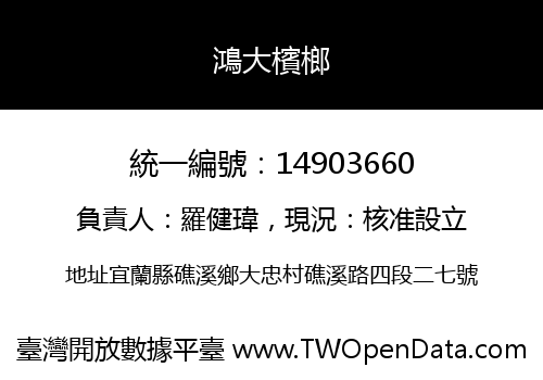 鴻大檳榔