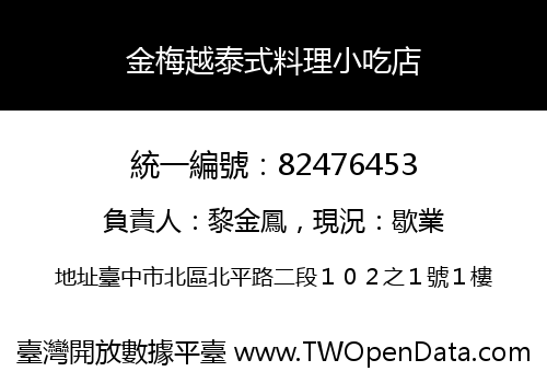 金梅越泰式料理小吃店