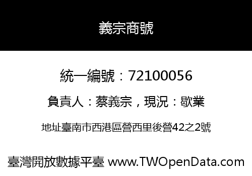義宗商號