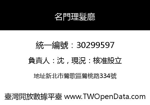 名門理髮廳