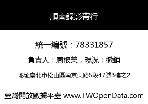 順南錄影帶行