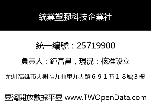 統業塑膠科技企業社