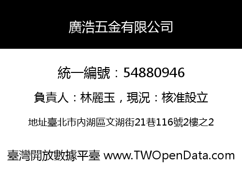 廣浩五金有限公司