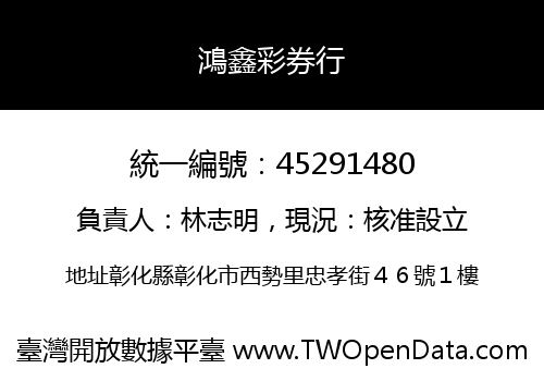 鴻鑫彩券行