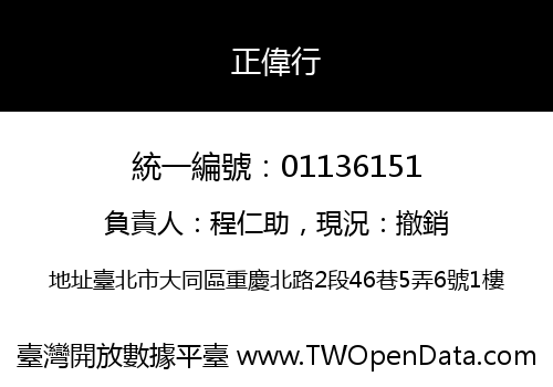 正偉行