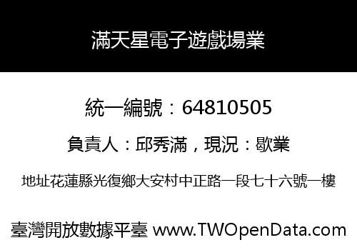 滿天星電子遊戲場業
