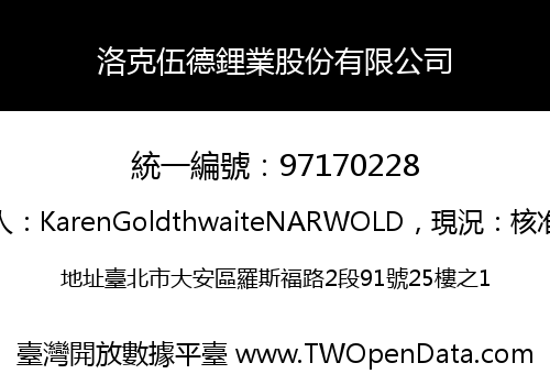 洛克伍德鋰業股份有限公司