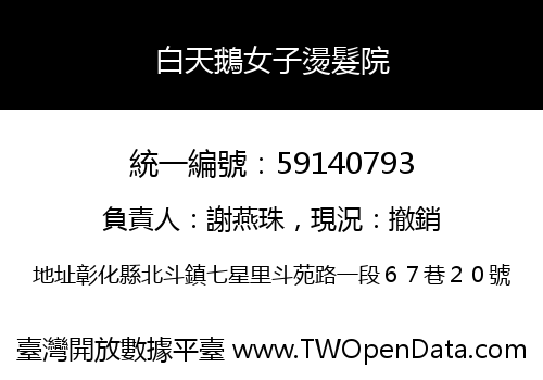 白天鵝女子燙髮院